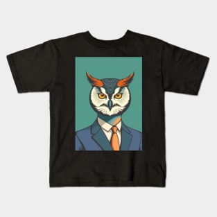 Owl Man Kids T-Shirt